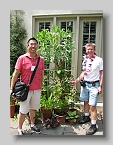 63  Vincent Woo + Stephen Maciejewski with Sinningia tubiflora blooming at Chanticleer  [LR]
